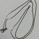 Pt850 プラチナネックレス 幅1ミリ 45cm 喜平ネックレス レディース