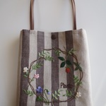 刺繍のミニバッグ（plants）