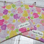 【sale】お花＆ちょうちょ柄＊グラタンマット２枚セット