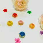 輝く一輪の花 ノンホールピアス