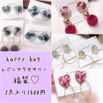 ❹2019♡レジンアクセサリー福袋♡2点セット！ピアス、イヤリング