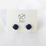 【No.1001】ピアス ビーズ刺繍スクエア