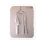 オーガニックコットンのオフショルダーOP