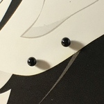  【2012】黒　2ｍｍ　小さい ステンレス　ピアス 