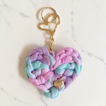 ハート ❤︎ キーホルダー  シャボングラデ  ズパゲッティ