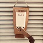   木製 壁掛けコーヒーミル風♡(アンティーク風)
