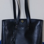黒色本皮トートバッグ
