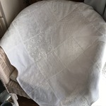 レース刺繍柄＊パッチワークブランケット