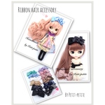 送料無料♥︎セミオーダー☆ドール用♥︎リボンとレースの可愛いヘアバンド♥︎ブライス、ICドールなど