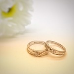 ❤即日発送 2個セット❤ シルバー925⭐czペアリング フリーサイズ