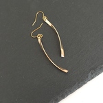 プチプラ イヤリング/樹脂フック対応　大人シンプル ゴールドピアス 