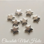 ★10個★星型ビーズ シルバー star beads silver