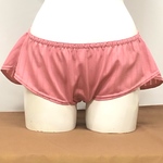 フリルパンツ   ストライプ ローズピンク ふんぱん