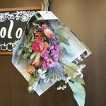 ユーカリとお花のドライフラワースワッグ 送料無料