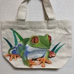 トートバッグ  カエル