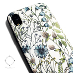iphoneXRケース / iphoneXRカバー　軽量レザーケース　アイフォンXRカバー（花柄×ブラック）ワイルドフラワー　ボタニカル　アイフォンケース iphoneケース　耐衝撃