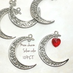  キャンセル分追加販売しました。【10個】Moon charm Silver 