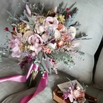  bouquet ダスティカラーのドライフラワーブーケ