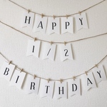 Happy 1/2 Birthday   ガーランド