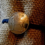 ＃H58 Ireland Coin Hair Elastic