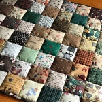 パッチワークマット＊カントリー＊48×48 green kitchen