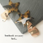 限定!!✴︎big  brown star ×gold pierce/earring✴︎