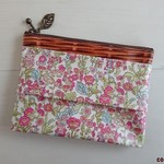 ポケットティッシュポーチ　　　* Flower arrow　Pink