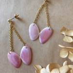 桜貝ピアス(ピンク淡)