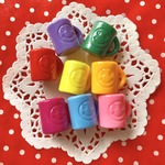 レトロポップ★コップ★プラスチックチャーム★ランダム8色セット