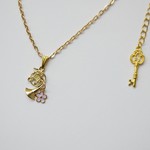 【再々販】花咲くホルン♪★花×金管楽器★ゴールド色★ネックレス他