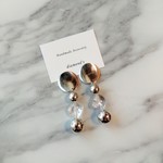 シルバー×クリアシンプルピアスorイヤリング