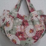 【送料無料】レース＆薔薇柄のころぽてバッグ