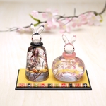 【katayu230404様ご検討品】うさぎ雛色舞　金座　（黒・ピンク）A