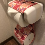 桜と猫ちゃんのトイレットペーパーホルダー