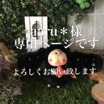 aaru*様専用ページ