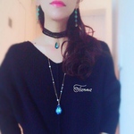 “極光 ”クリスタルロングネックレス