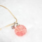 ハーバリウム ネックレス *紫陽花 桃*