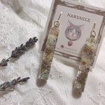 フラワーバーピアス