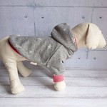 犬服 ランダムスターパーカー☆リブ赤
