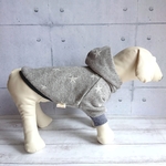 犬服 ランダムスターパーカー☆リブ紺