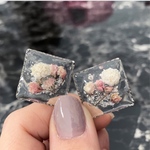 【再販】かすみ草 ピアス イヤリング チタンピアス  シルバー 花束