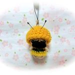 ✿あみぐるみ✿みつばちコスプレ🐝パグちゃん❢ストラップ♪