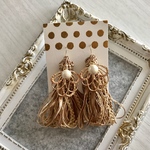 【再販✩.*˚】大振りタッセル✱大人上品ピアス