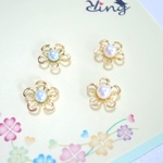 《感謝を込めて》パールの花ピアス《再販4》　