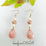 🌸セール🌸桜花びら&シュガーパールピアス(B-64)