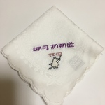 メグミ様オーダー品☆夢を叶える龍体文字 を書くムーミン ハンカチ