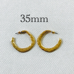 importアンティーク風マットゴールドピアス ゴールド 1ペア