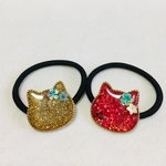 2個300円！おめかしにゃんこのヘアゴムセット