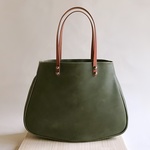 Bellows bag  "olivegreen " 