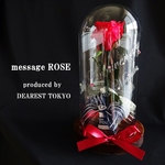 《名入れギフト☆メッセージ刻印》message ROSE “Rose rouge ” 美女と野獣♡バラを閉じ込めたガラスドーム